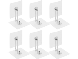 Besportble Conjunto De 6 Buchas Parede Anti Tombamento Para Móveis Bebê, Com Design Sem Furos, Para Prateleiras E