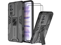 Conjunto De Capas Integrado Proteção Antichoque Para Xiaomi Xiaomi Poco F5 Pro 5g/redmi K60 Pro/k60 Hongwe. Magnética (2un)