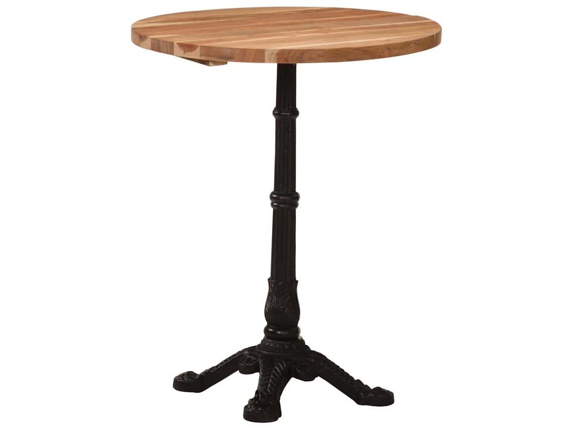 Vidaxl Mesa De Bistrô Ø60x76 Cm Madeira De Acácia Maciça