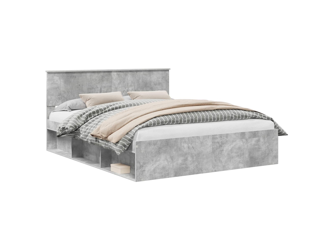 Estrutura da Cama com Cabeceira Concreto 160 X 200 Cm MAISON EXCLUSIVE