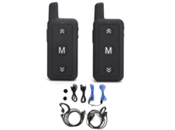 Aetheria 1 Par Rádios Walkie Talkie Mini Portáteis de Longa Distância 16 Canais Recarregáveis V109