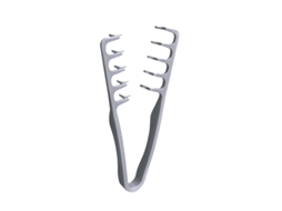 Pente de Modelagem com Dentes Largos e Macios, Pente de Textura Macia para Franjas MDUG (prateado, 1 Unidade)