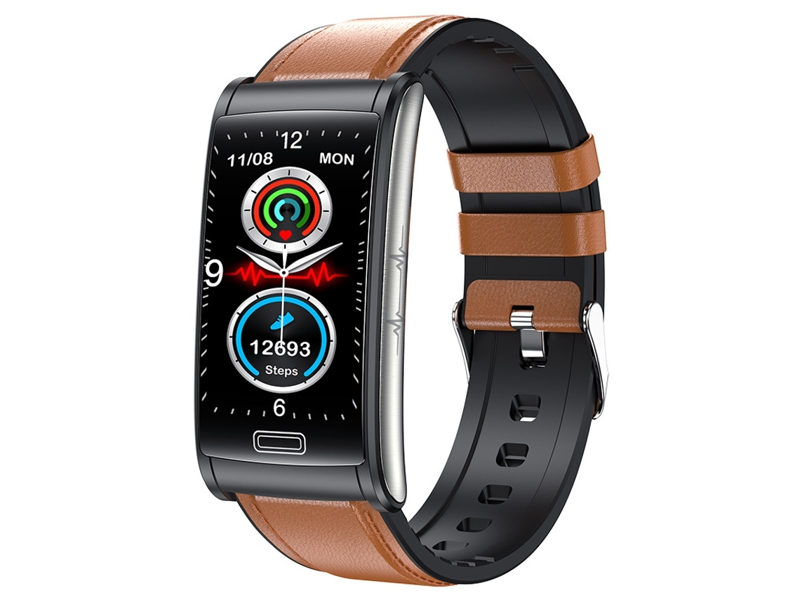 Smartwach E600 Bluetooth-Até 7 Dias de Autonomia-Castanho