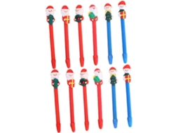 Conjunto De 12 Canetas Tinta Gel Stobok Com Desenhos Natalinos Fofos,