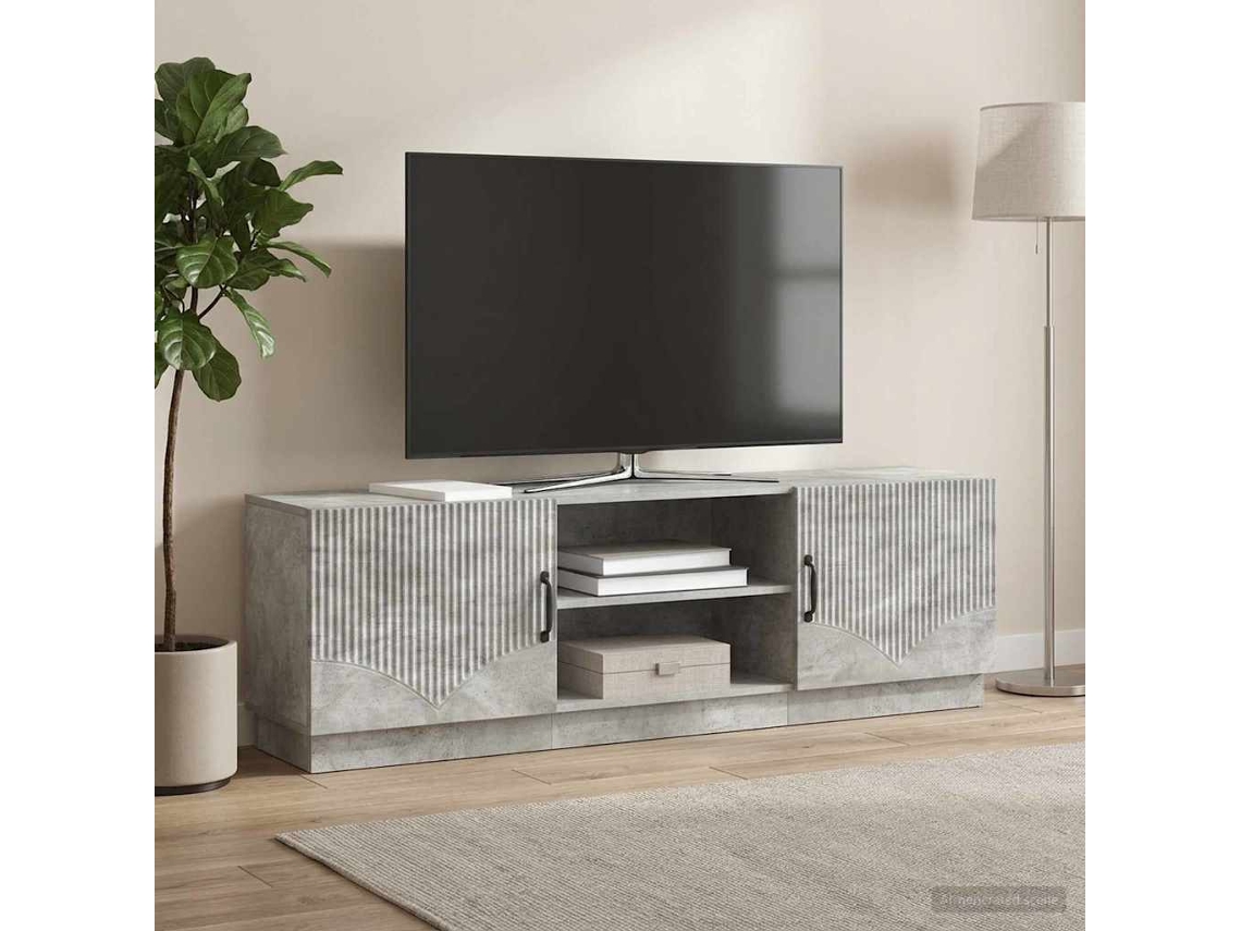Vidaxl Gabinete Para Tv Cinzento Cimento 150 X 31 X 47 Cm
