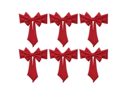Decorações De Cadeira Elásticas Sem Laço Decorativas 6 Unidades