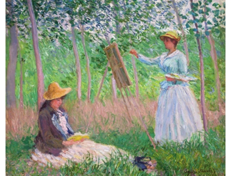 Tela FIGURED' ART Paint by Numbers - Monet Na Floresta Em Giverny  - Figured' Art Fa10110-Y (51x2,5x41,3 cm)