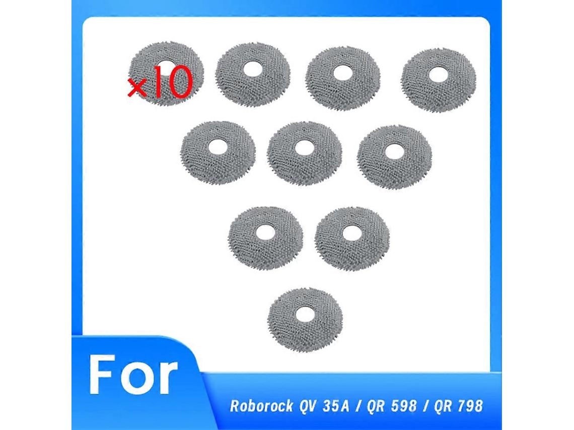 Conjunto De 10 Panos De Limpeza Para Aspirador De Pó 35a / Qr 598 / Qr 798. Acessórios E Peças De Reposição Para Aspiradores De Pó._glo