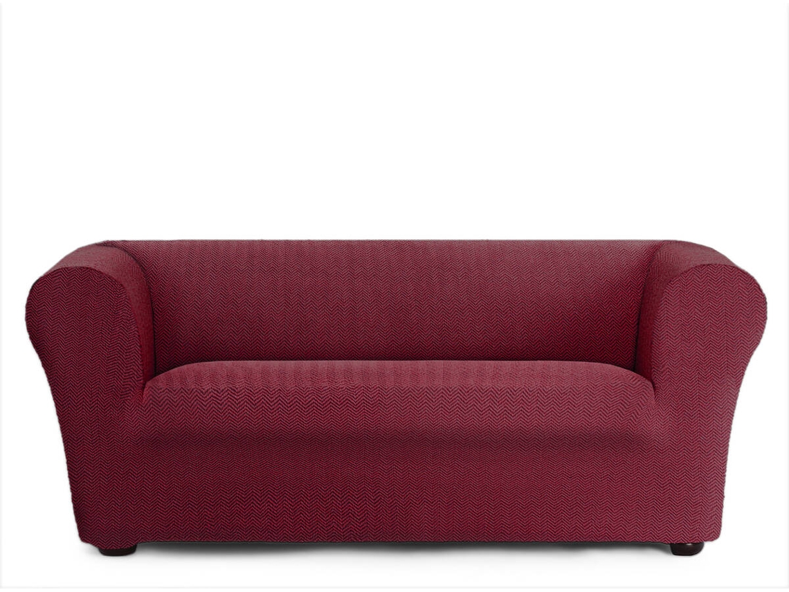 Capa de Sofá 2 Lugares EYSA Chester/Klippan Premium Jaz Tecido Multielástico (180 x 110 x 100 cm - Poliéster e Algodão - Burdeos)