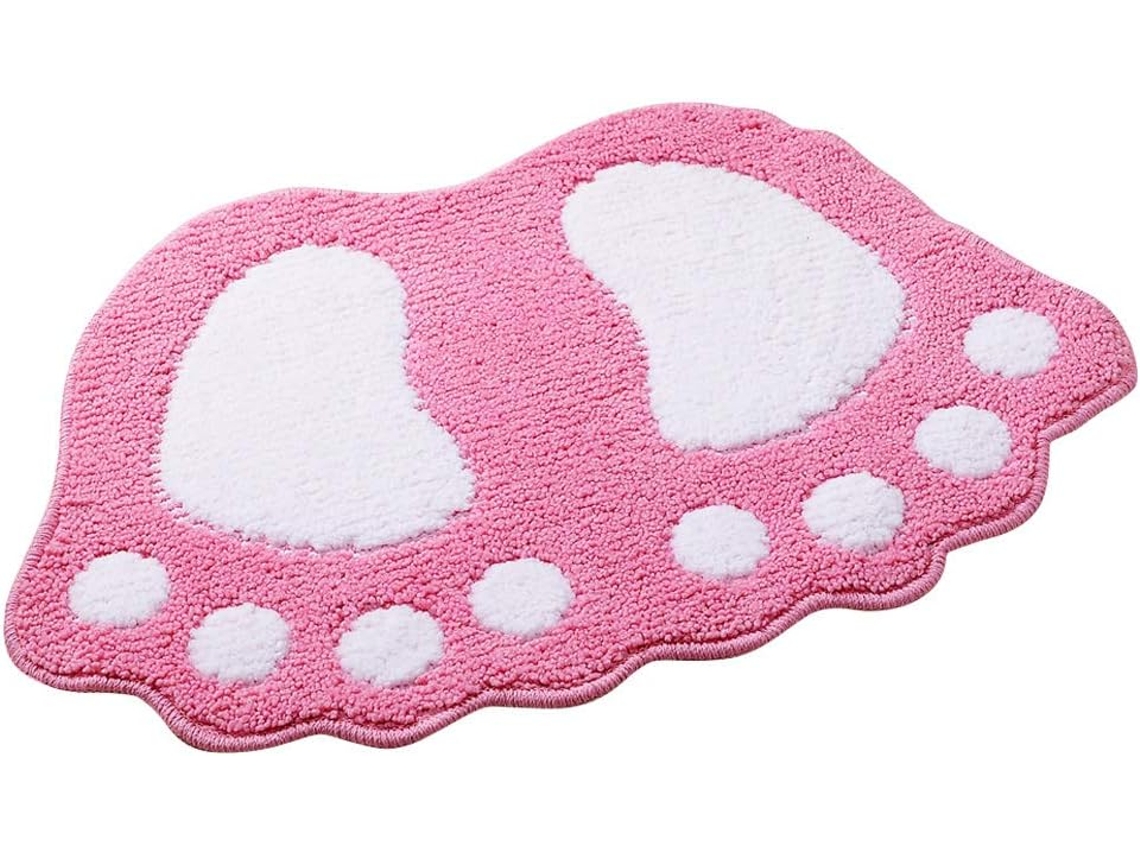 Tapete Antiderrapante Para Casa De Banho 48x67cm Rosa