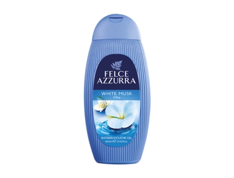White Musk 400ml Shower Gel Luxurious Scented Cleansing Formula Felce Azzurra