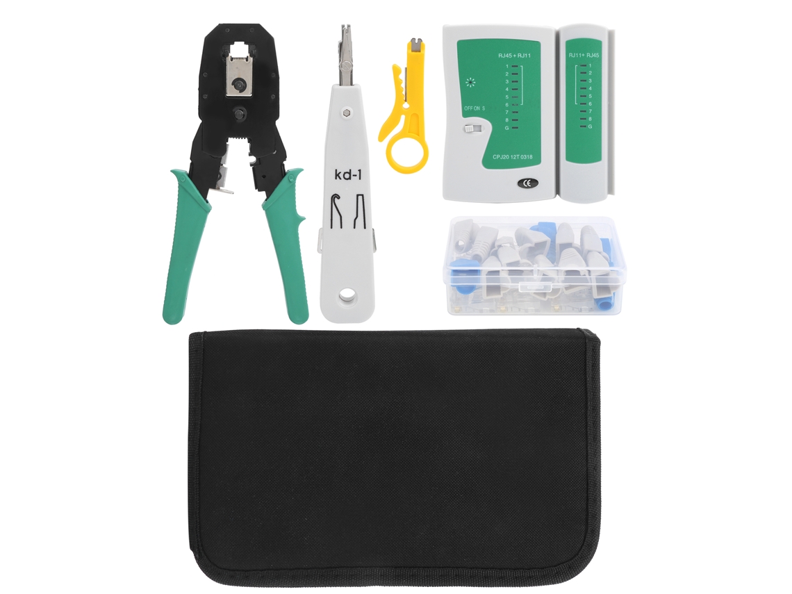 Kit De Ferragens Portátil Para Reparação De Cabos De Rede Laxiscreed, Fácil De Usar E Eficiente