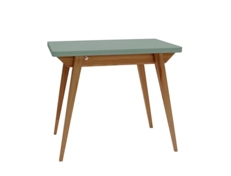 Mesa Extensível, 90x65x76, Verde, Ragaba Envelope, Carvalho, Para 4 Pessoas