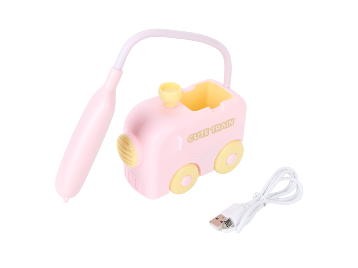 Lâmpada de Mesa Cabeceira Led Mini Trem Porta canetas | S/MARCA