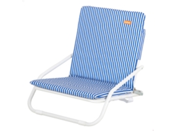 Cadeira de Praia Leve Azul Intex com Alça de Transporte, 46x60x50 Cm, Tecido Respirável, Cadeira Baixa Dobrável, com Capacidade para Até 110 Kg AKTIVE