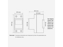 Laxiscreed Medidor De Energia Eléctrica Monofásico 2p Para Montagem Em Din Rail