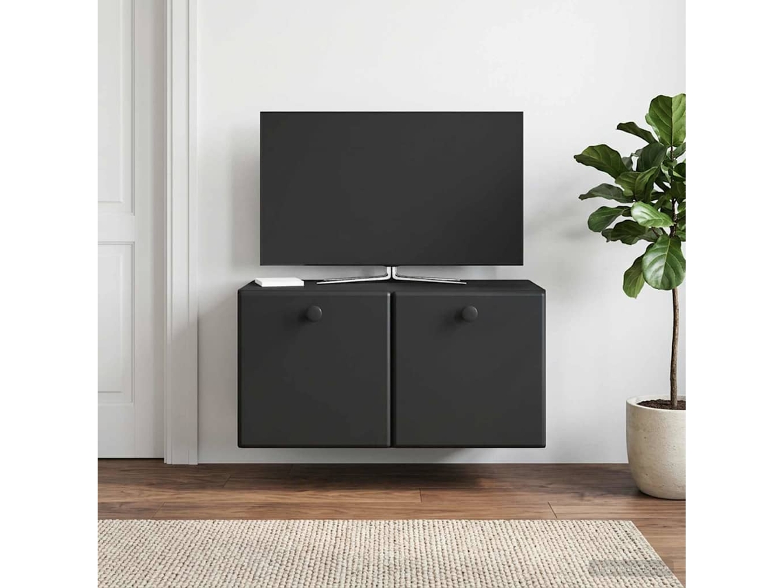 Vidaxl Gabinete De Tv De Parede 59,5 X 31 X 30 Cm Preto