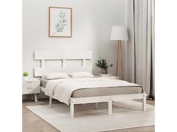 Vidaxl Estrutura De Cama 200x200 Cm Madeira Maciça Branco