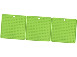 Conjunto De 3 Peças Tapetes Isolantes Silicone, Tapete Mesa, Isolamento Térmico E Design Multifuncional Para Cozinha Vayotoy