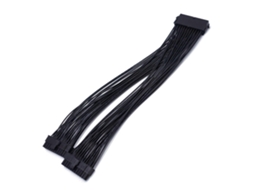 Lurelia Cabo Divisor, 24pin, 24p, 2 Ports, Ligação Macho-fêmea, Preto