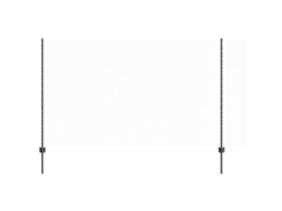Conjunto 1 Painel De Cerca Vidaxl Cinzento Aço (50 X 1,4 M)