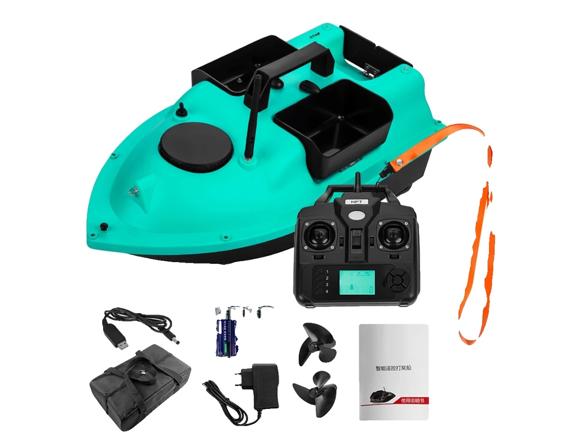 Barco De Isca Com Gps, 3 Contêineres De Isca, Alcance Remoto De 400 500m, R18 Gps 12000mah B Oem
