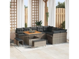 Vidaxl Conjunto De Sofá De Jardim 12 Unid. 11-número De Lugares