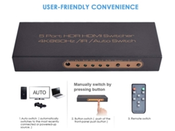 Adaptador 4K 60Hz HDMI YIZHOOD Preto