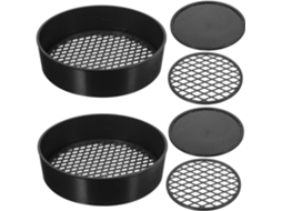 Conjunto de 3 Peneiras Plástico Topbathy para Jardinagem