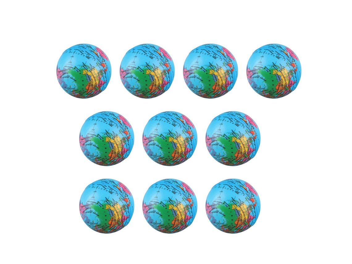 Mali 10pcs Bola de Estresse de Globo Macia Pu Brinquedo Alivio Estresse Infantis 3+