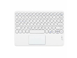 Lurelia Capa Com Teclado Bluetooth Para Ipad Air 3 Com Tampa Redonda, Branco