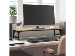 Vidaxl Suporte Monitor 85x23x15,5 Cm Derivados Madeira Carvalho Sonoma