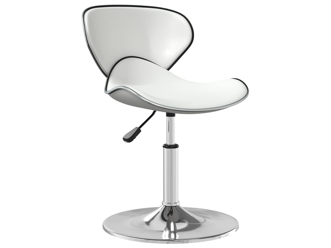 Vidaxl Cadeira De Jantar Couro Artificial Branco