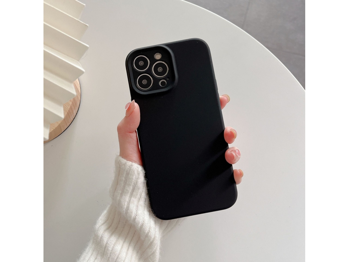 Capa Para Iphone (preta (magnética), Apple 14 Pro), Silicone Líquido, Resistente A Quedas, Com Fixação Magnética Magsafe.