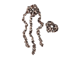 Bobes de cabelo sem calor 2026 com faixa de cabelo tipo scrunchie, bobes para dormir, ferramenta de estilização com estampa de leopardo