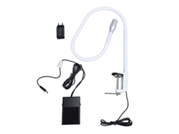 Lâmpada UV para cílios com pescoço de ganso ajustável, cura rápida 1-3 segundos, plugue EU 100-240V | S/MARCA