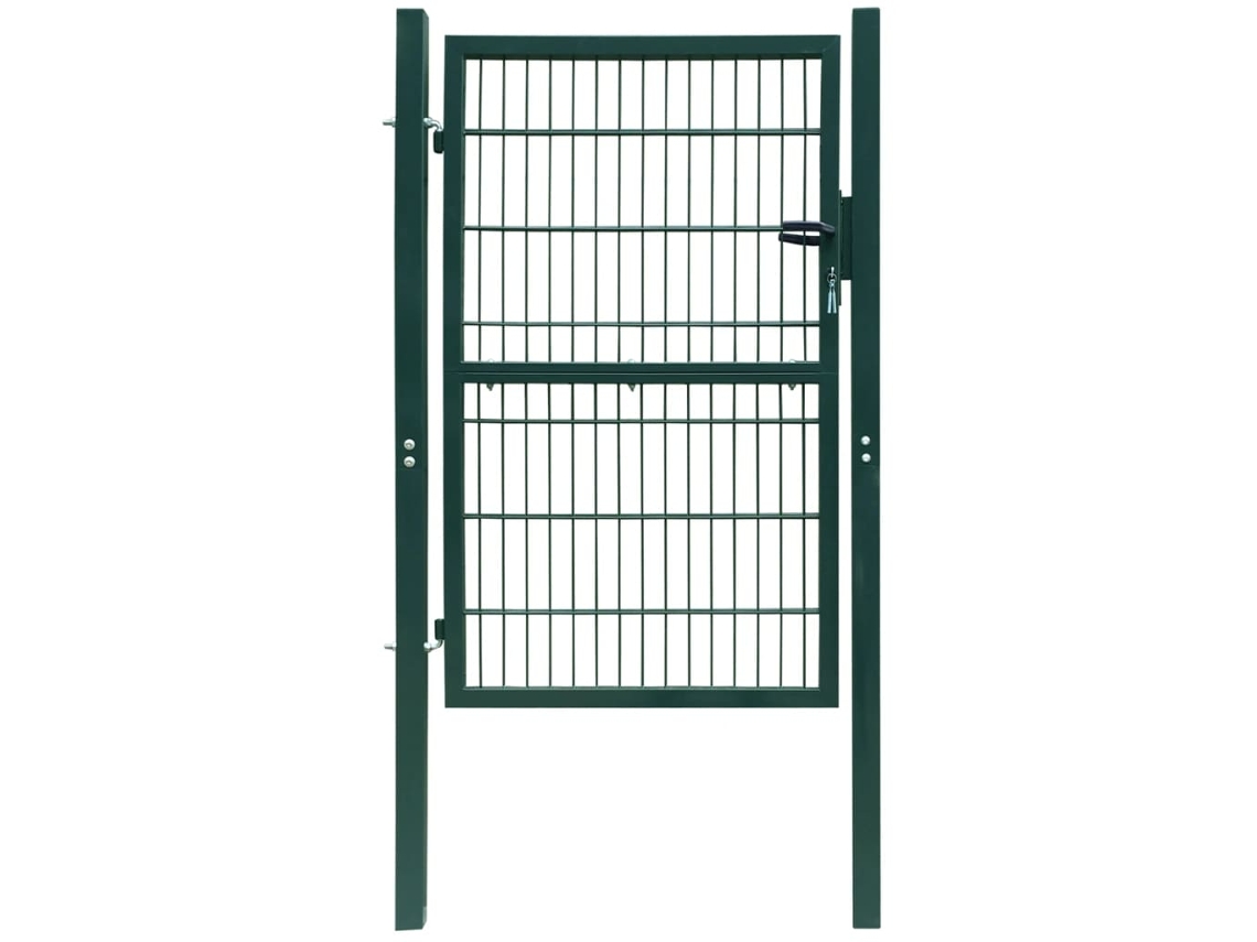Fence Gate, Fence Gates Vidaxl Verde Aço (100 X 140 Cm)