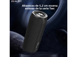 Caixa De Som Portátil Sem Fio Com Bateria De 1800mah