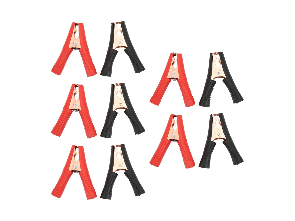 YURU 5 Conjuntos de Pinças de Bateria, 100A, Carro, Caminhão, Aço, PVC