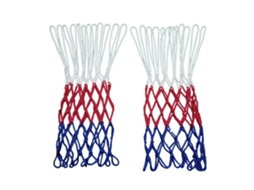 2 redes de basquetebol de substituição resistente 12 laços impermeável e protetor solar para todo clima branco vermelho azul | S/MARCA