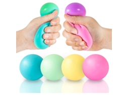 2026 2025 Bola Anti estresse Mágica Mudança de Cor 4 pack Bola de Relaxamento Macia Arco íris para Aliviar Ansiedade