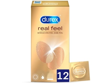 Preservativos DUREX COMDOMS Real Feel (12 Unidades)