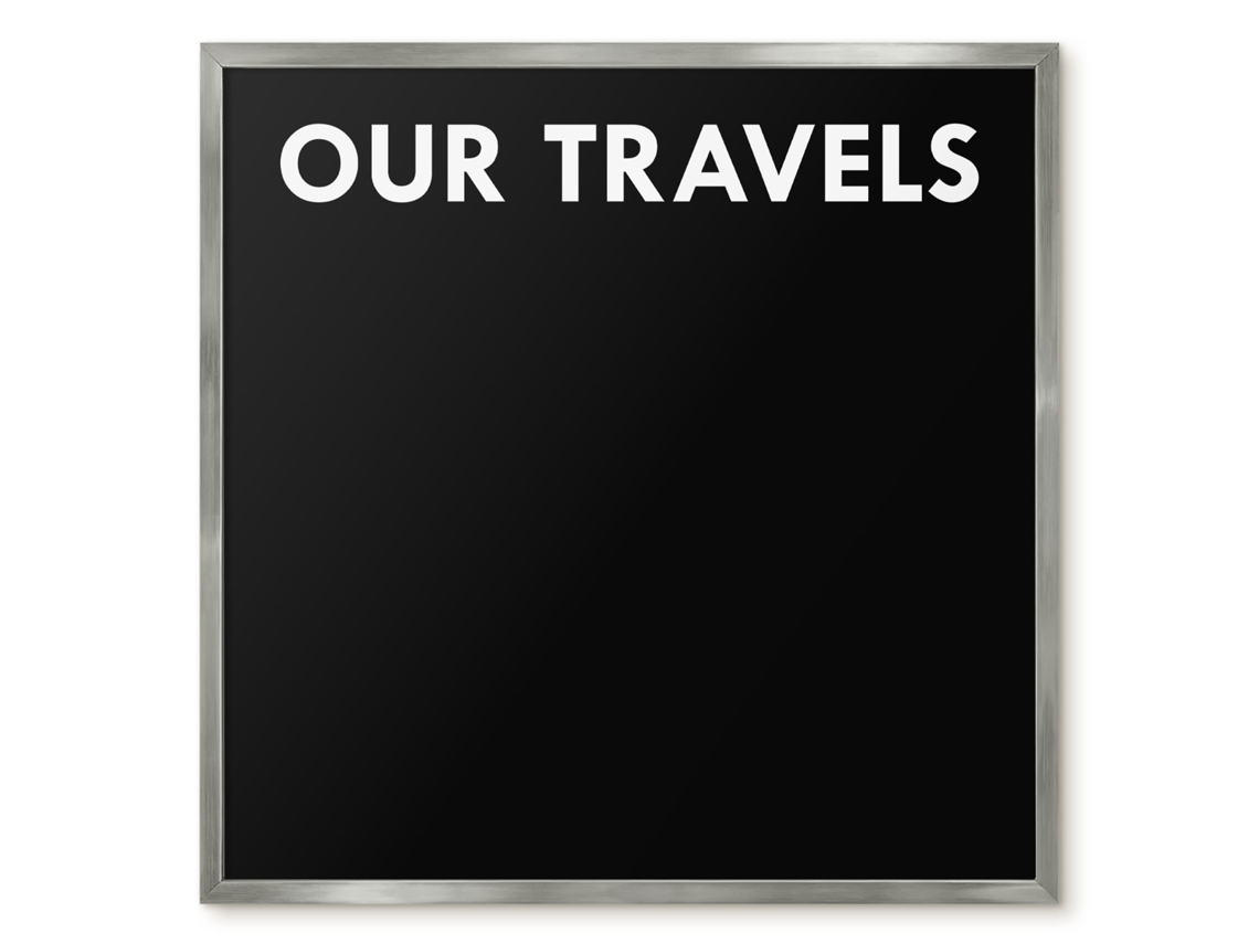 Magnetic Board Our Travels For The Living Room Espelharte (50x50 Cm)