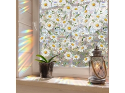 Película Para Janela Daisy 45x100 Cm, Película Decorativa Floral Para Janelas, Alta Qualidade