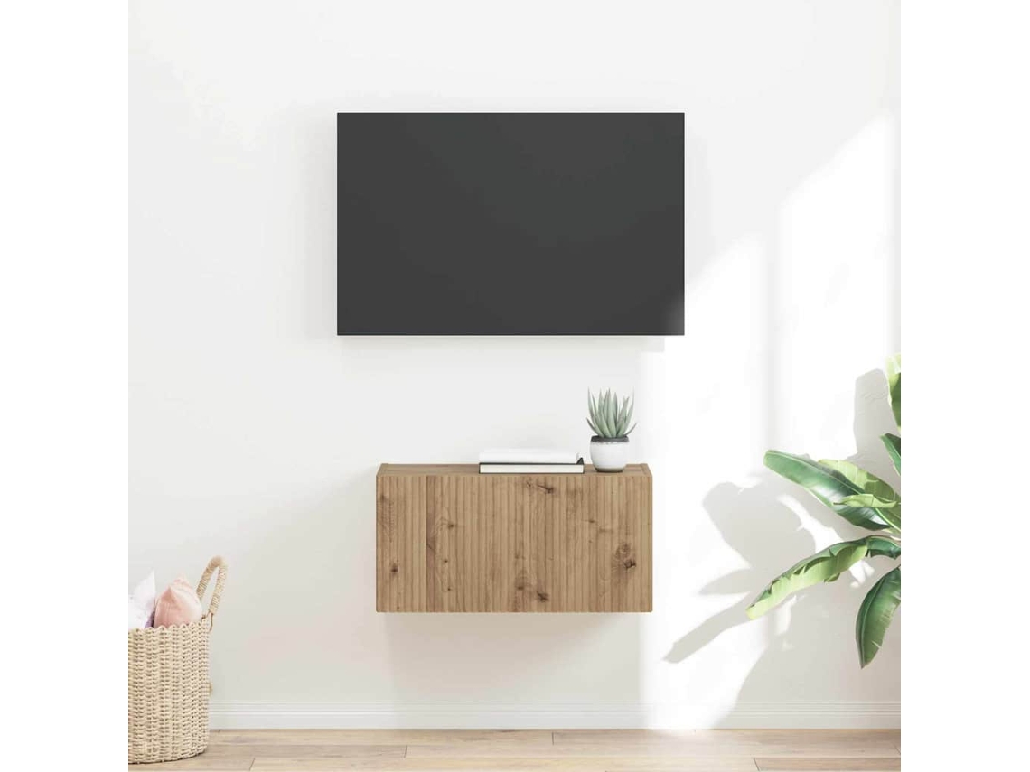 Vidaxl Armário De Tv De Parede 60 X 31 X 29,5 Cm Carvalho Artesanal