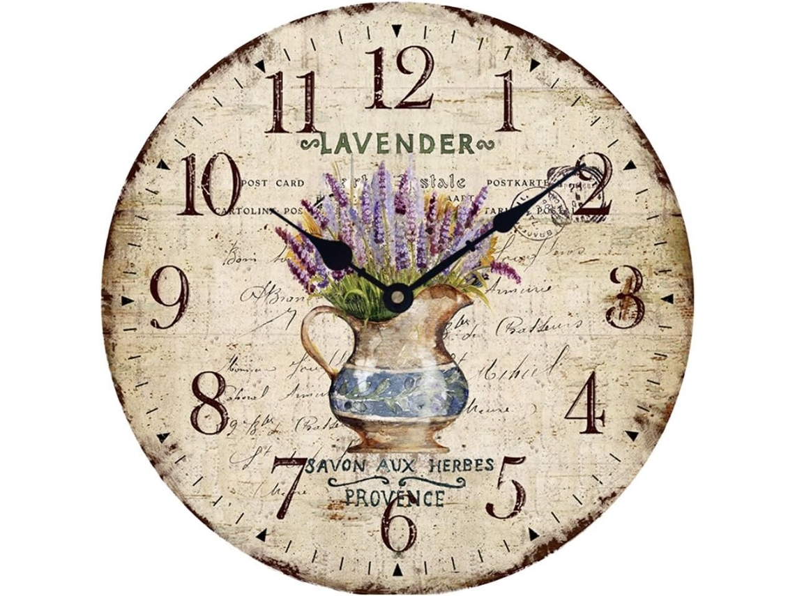 Relógio de Parede Lavanda YANYXR
