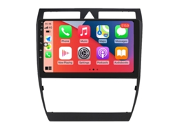 Auto Rádio Carro Bluetooth Autoradio 8GB RAM 128G ROM CarPlay Navegação GPS Ecrã Táctil RoverOne para Audi A6 C5 1997-2004 S6 2 1999-2004 RS6 1 2002-2006 