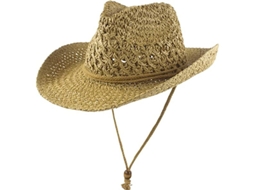 Chapéu de Palha Tecido à Mão Vintage topo plano unissex para verão, bege, CLASSIC