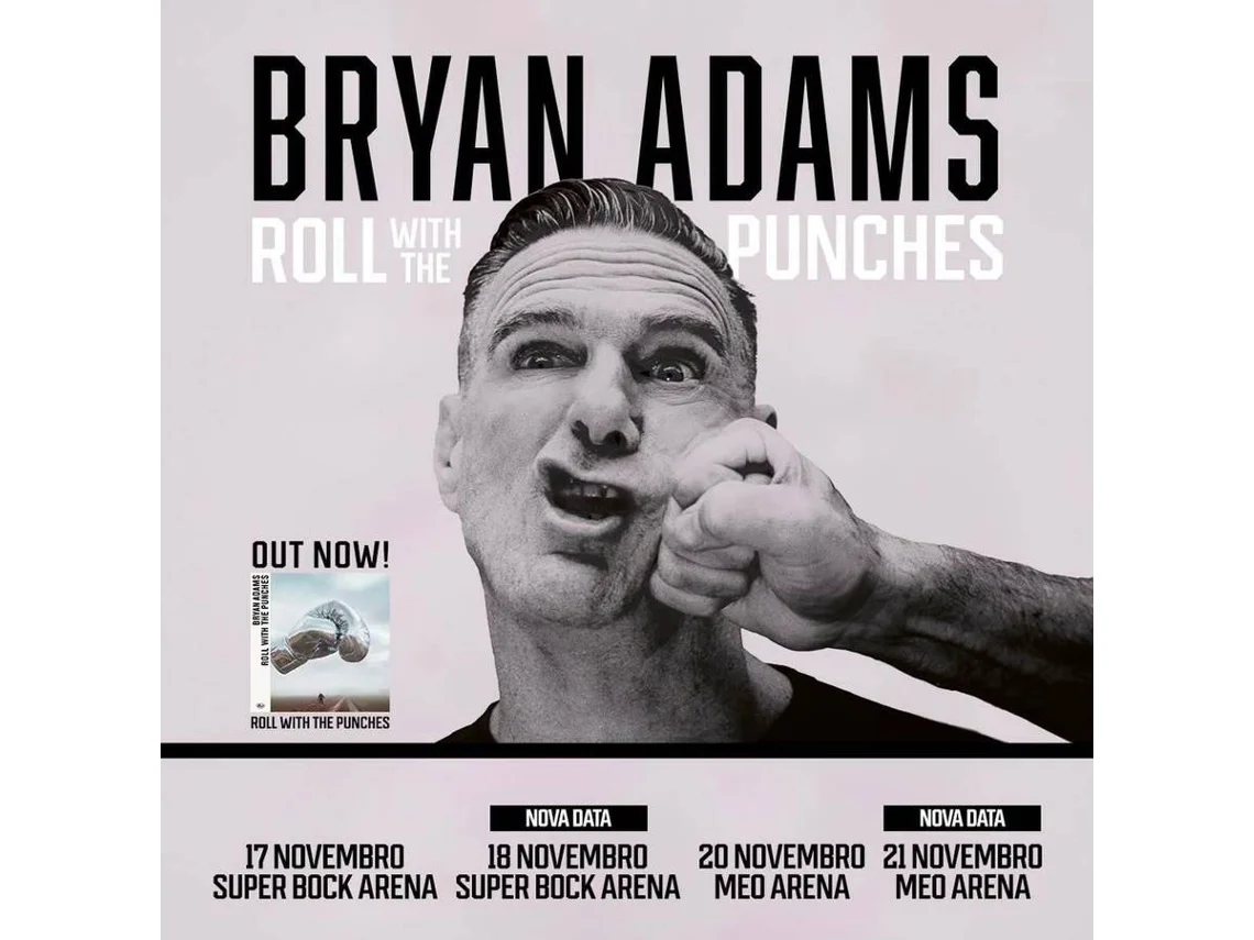 Bilhete BRYAN ADAMS ROLL WITH THE PUNCHES | PORTO