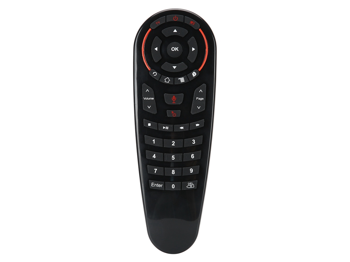 Ratón inalámbrico 2.4G con control por voz y giroscopio de 6 ejes, negro | S/MARCA